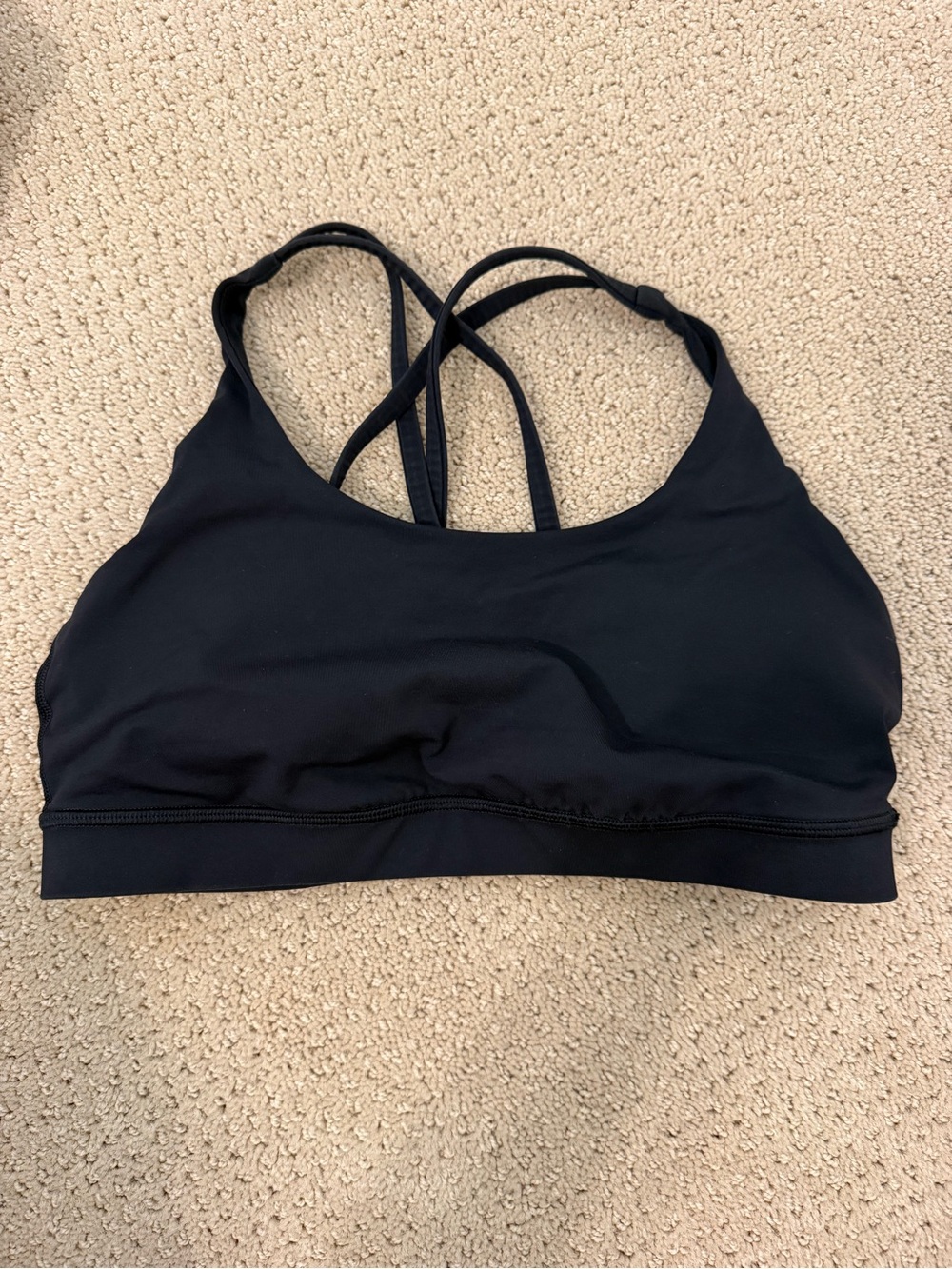 lululemon athletica Black Energy Sports Bra